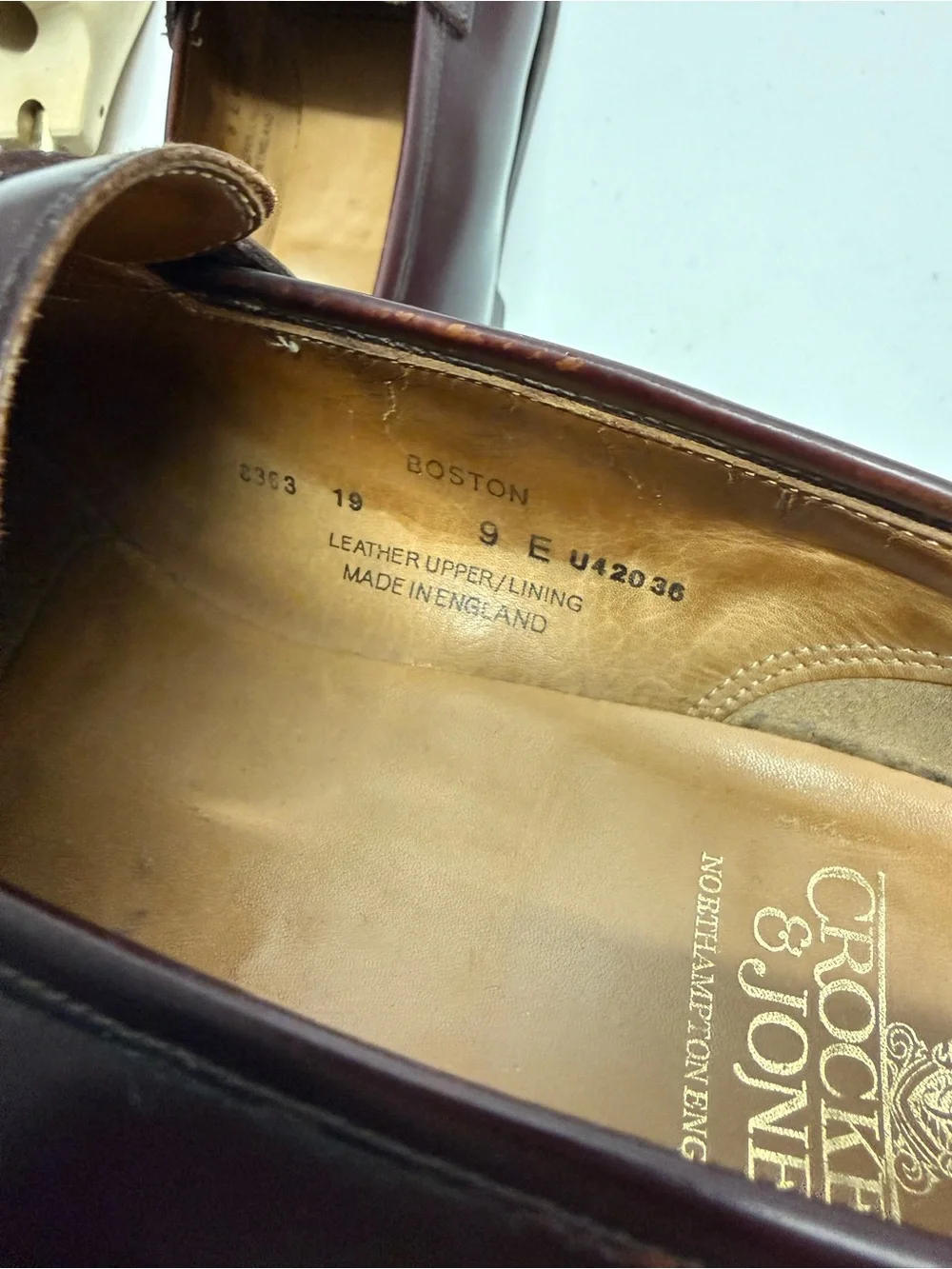 Crockett & Jones Men’s Cordovan Leather Penny Loafers